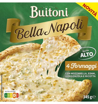 Pizza 4 formaggi BUITONI BELLA NAPOLI, caja 345 g
