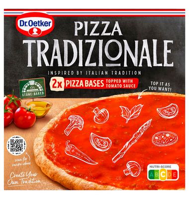 Base Pizza Tradizionale Con Tomate 2U 610 Grs