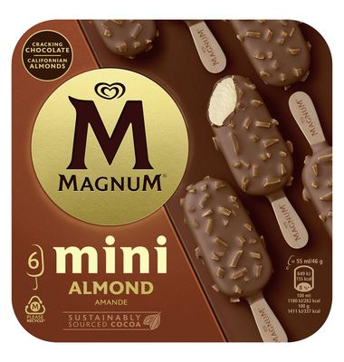 Helado Magnum almendrado mini 6 uds 6 unidades