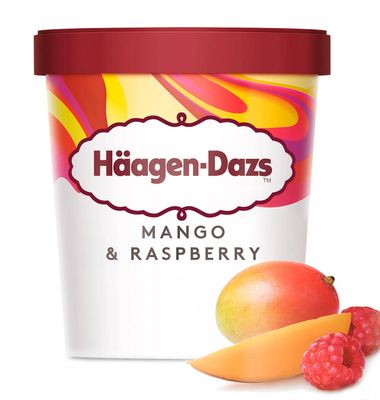 Tarrina Häagen-Dazs Mango & Raspberry 400 G