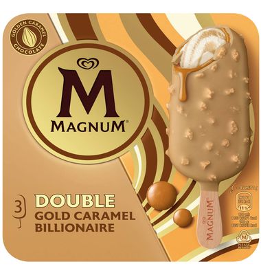 Helados Magnum Double Gold 3 Unidades