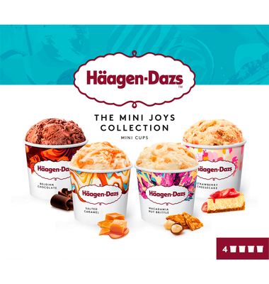 Mini Cups Häagen Dazs Joys Collection 4 Unidades