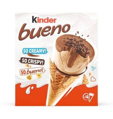 Cono Kinder Bue classic 4 Unidades