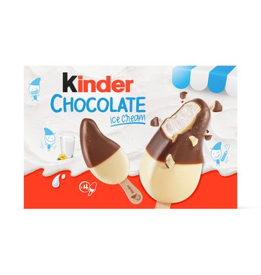 Helado Kinder Chocolate 4 Unidades