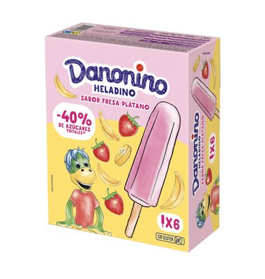 Helado Danonino Fresa-Platano 4 Unidades