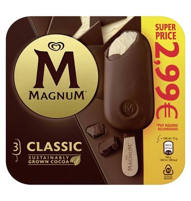 Helado Magnum classic 3 uds 3 unidades