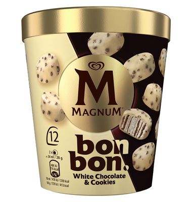 Bon Bon Magnum Choco Blanco Cookie 12 Unidades