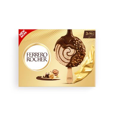 Helado Ferrero Rocher clasic 3 Unidades