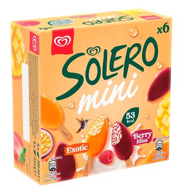Helado Solero Mini Exotic 6X 50 ml