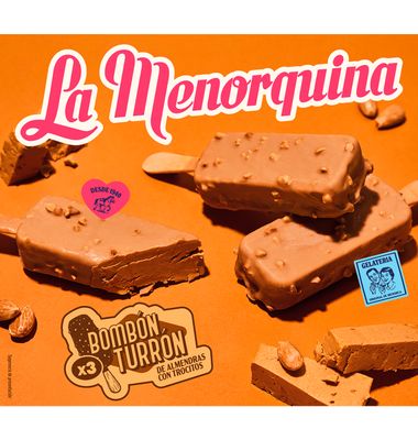 Bombon La Menorquina Turron 3 Unidades