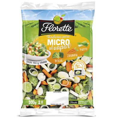 Verduras Micro Florette Brócoli, Zanahoria, Puerro 300 G