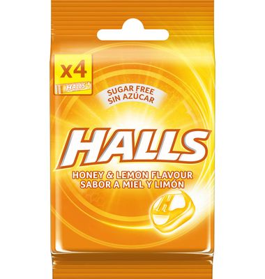 Caramelos Halls Calm Miel Y Limón 4 Paquetes 4 ud