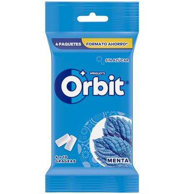 Chicle Orbit Peppermint 4 Unidades