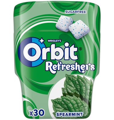 Chicle Orbit Box Hierbabuena Refresher 30 Unidades
