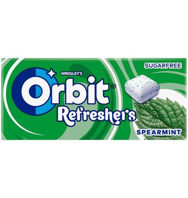 Chicle Orbit Refresher Hierbabuena 1 Paquete 15.6 g