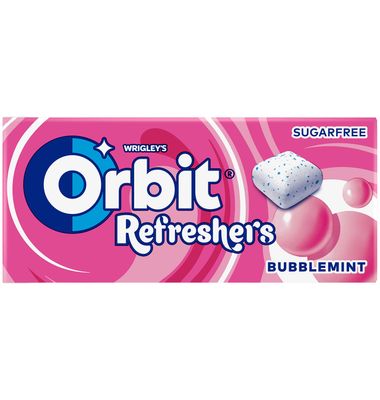 Chicle Orbit Refr.Bubblemin 1 Paquete 15.5 g