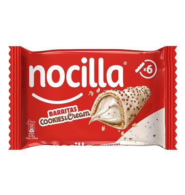 Barrita cookies&cream NOCILLA, caja 6 uds 6 unidades