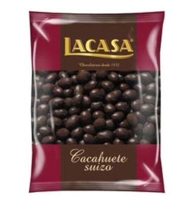 Cacahuete Lacasa Choc.Negro 450 G