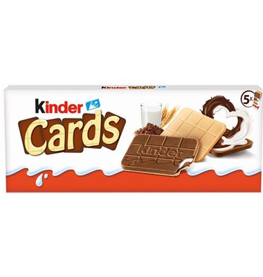 Galleta Kinder Cards 5 Unidades