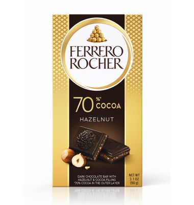 Chocolate dark FERRERO ROCHER, tableta 90 g