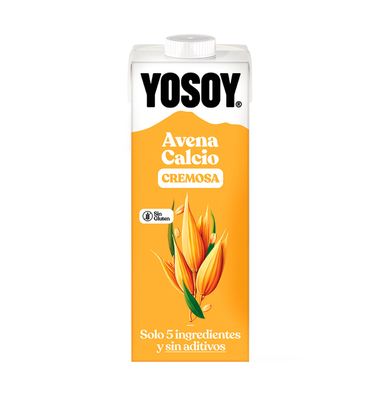 Bebida de avena enriquecida con calcio YOSOY, brik 1 litro