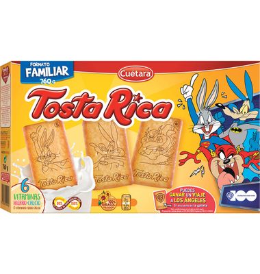 Galleta fibra Tosta Rica 760 g.