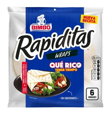 Rapiditas Bimbo Wraps 6 Unidades