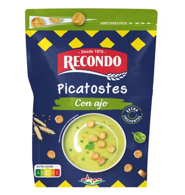 Picatostes tostados sabor a ajo RECONDO, bolsa 80 g