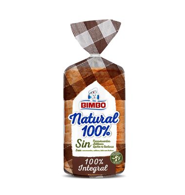 Pan Molde Bimbo Natural 100%Integral 460 G
