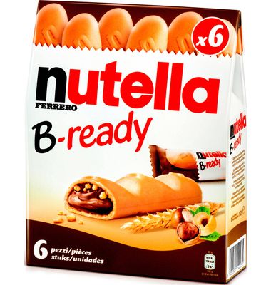 Barritas Nutella B-Ready 6 Unidades