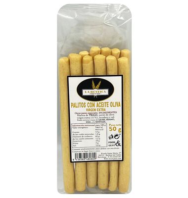 Grisines La Rústica Aceite Oliva 50 G