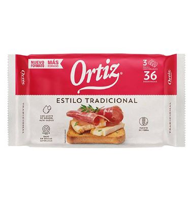 Pan Brasa Ortiz Tradicional 36 Unidades