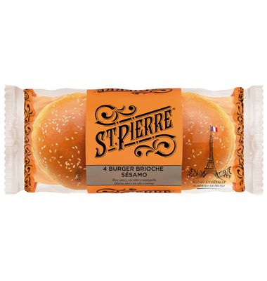 Burgers St Pierre Brioche Sesamo 250 G