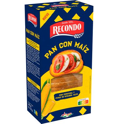 Pan de maíz RECONDO, caja 240 g