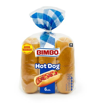 Hot Dog BIMBO, 6 uds, paquete 330 g