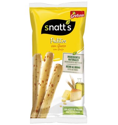 Palitos de cereales con queso SNATT'S, bolsa 56 g