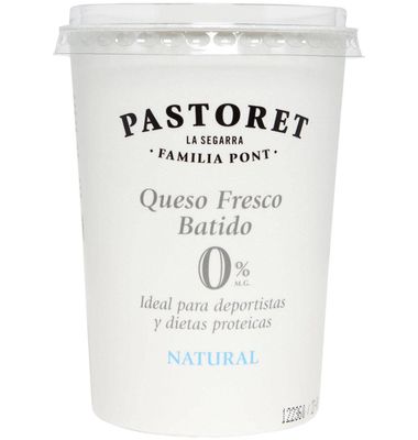 Queso fresco batido 0% PASTORET, tarrina 500 g