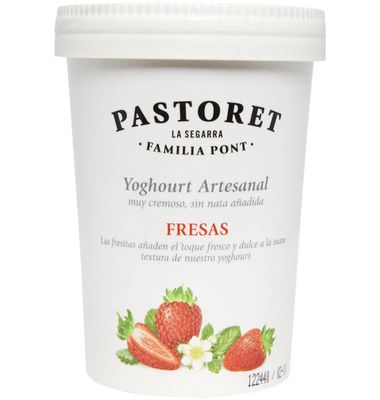 Yogur con fresas PASTORET, tarro 500 g