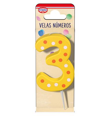 Vela Nº 3 DR. OETKER, pack 1 ud