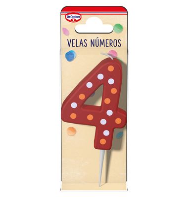 Vela Nº 4 DR. OETKER, pack 1 ud