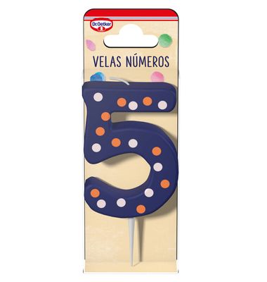 Vela Nº 5 DR. OETKER, pack 1 ud