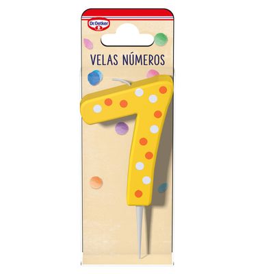 Vela Nº 7 DR. OETKER, pack 1 ud