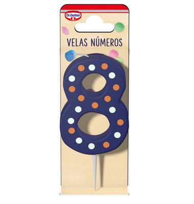 Vela Nº 8 DR. OETKER, pack 1 ud