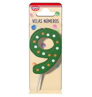 Vela Nº 9 DR. OETKER, pack 1 ud