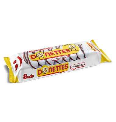 Donettes Rayados 8 Unidades 198 G
