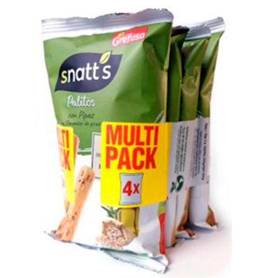 Multipack Snatts Palitos Pipas 4 Unidades