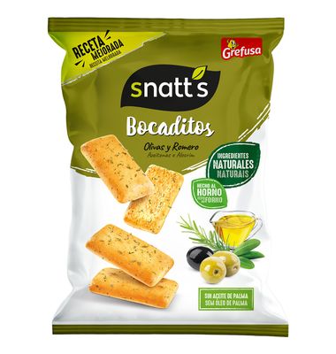 Bocaditos de olivas SNATT`S, bolsa 110 g