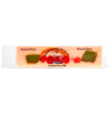 Turron Vicens Mazapan Fruta 300 G
