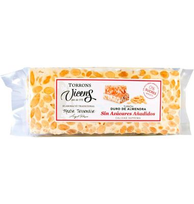 Turron Duro Vicens S.Azucar Añadi 250 G