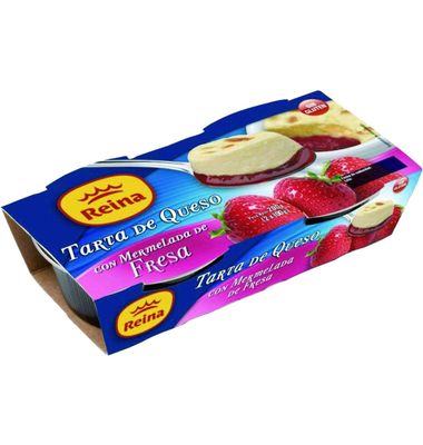 Tarta Queso Reina Mermelada Fresa 2 Unidades